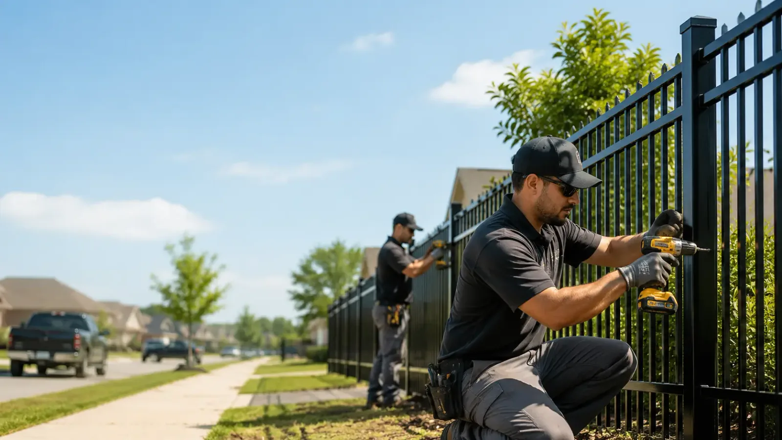 Metal Fence Installation in Bridgewater, MA